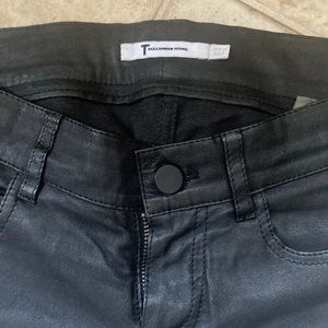 T by Alexander Wang size 25 Black Stretch Leather Pants
